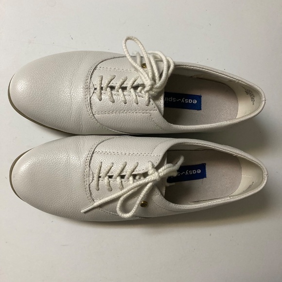 Easy Spirit Shoes Womens 8 M Motion Sneakers Oxford Leather Low Top Lace Up - Picture 3 of 12